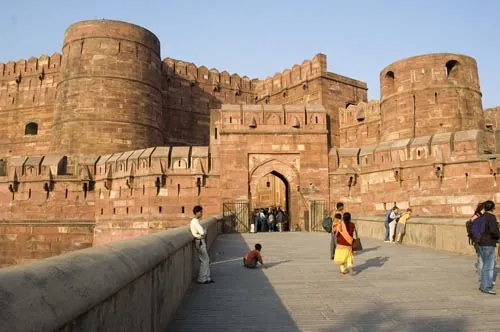 Vstupná brána pevnosti Agra Fort.