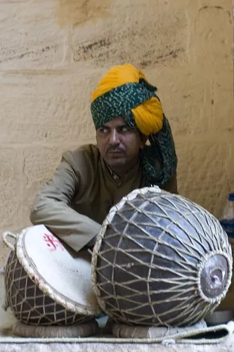 Živý exponát... (pevnosť Meherangarh, Jodhpur )