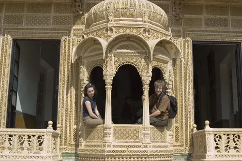 Balkónik v Mandir Palace (Jaisalmer)