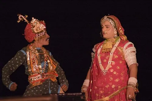 Tanečno-divadelné vystúpenie (Jaisalmer)