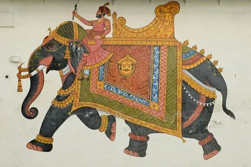 Takto si zdobia domy v Udajpure a celom Rajastane  (Udaipur).