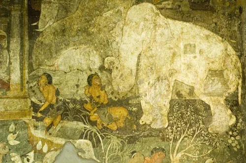 Zachované nástenné maľby  (Ajanta)