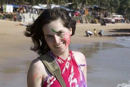 Stanka počas Holi  (Ajuana)