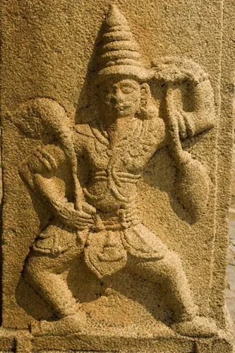 Vyzdobené steny  (Hampi)
